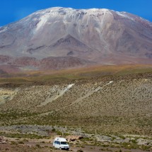 Volcano Lascar with our car